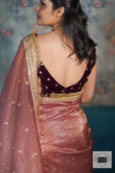 Velvet Blouse Pattern, Classy Sarees, Velvet Blouse Design, Cutwork Blouse, Blouse Designs Catalogue, Indian Outfits Lehenga, Lehenga Designs Simple, Fashionable Saree Blouse Designs, Fancy Sarees Party Wear