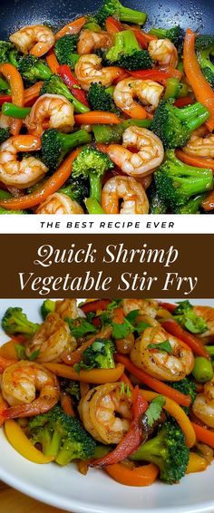 Image for Quick Shrimp Vegetable Stir Fry Shrimp And Vegetable Stir Fry, Shrimp And Green Beans Stir Fry, Health Shrimp Recipes, Shrimp Stir Fry Recipes Easy, Shrimp Dinner Recipes Healthy, Shrimp Dishes Healthy, Shrimp Stir Fry Recipes, Shrimp Stir Fry Healthy, Spicy Shrimp Stir Fry