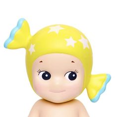 a toy doll with stars on it's head