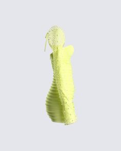 Blind them with your beauty in this strapless, lime green mini dress 💛 Complete with underwire bust cups and an embellished mesh shrug for an elevated night out look that will have you outshining everyone 🌟 Mesh Shrug, White Corset Dress, Rhinestone Top, Mesh Mini Dress, Fitted Maxi Dress, Mesh Maxi Dress, White Corset, Pink Fits, Green Mini Dress