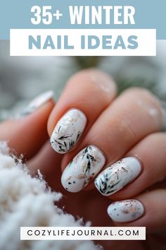 Well-manicured hands with winter-themed nail art amidst snowy backdrop, highlighting nail design ideas. Winter Sweater Nail Designs, Sweater Snowflake Nails, Winter Nails Sweater Art Designs, Winter Nail Stamping, Fresh Manicure, Winter Nail Ideas, Acrylic Nail Ideas, Nail Designs Ideas, Chic Manicure