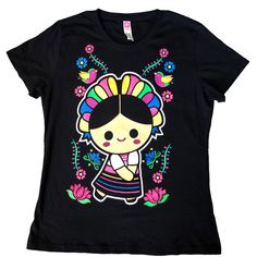 New/Unworn, No Flaws. Measures Flat: Chest 18.5, Length 25.5. T21 Mexican Shirts, Puerto Vallarta Mexico, Mexican Girl, Girls Shirt, Flat Chest, Christmas List, Shirts For Girls, Pink Ladies, Graphic T Shirt