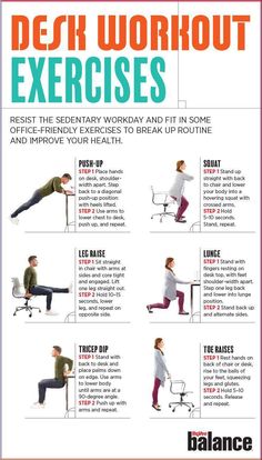 a poster with instructions on how to do an exercise