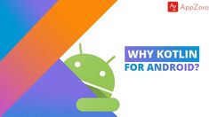 the logo for kotlin's android app is shown in front of a colorful background