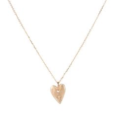 Sirciam Little Heart Plate Necklace | Quadrum Gallery Heart Plate, Loving Heart, Love Pendant, Plate Necklace, Diamond Set