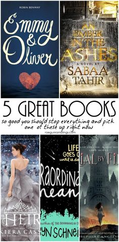 five books with the title 5 great books to read