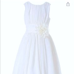 Size 14/16 Never Worn In New Condition White Dress For First Communion In Spring, Elegant White First Communion Dress For Spring, Elegant White First Communion Dress For Summer, Spring First Communion Dress, Elegant White First Communion Summer Dress, White First Communion Dress For Spring, White Spring First Communion Dress, White Sleeveless First Communion Dress For Summer, White Sleeveless Confirmation Dress