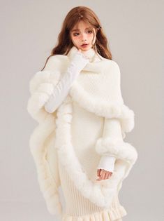 ❤︎ Soled collar shawl knit fur ball cape jacket❤︎

Please allow 2 weeks for product to be shipped. White Beret, Fur Cape, Zip Coat, Winter Shawl, Big Sweaters, Cape Jacket, Fur Clothing, Coffee Color, Mermaid Skirt