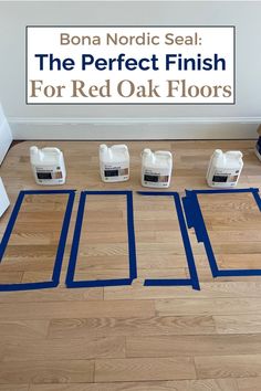 the perfect finish for red oak floors with bona nordic seal and adhesive tape