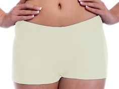 Ivory Booty Shorts - Available In 200+ Colors. Handmade in the USA! $19.99 Dance Shorts, Light Teal, Light Turquoise, Dance Outfits, Pink Candy, Color Swatches, Dance Wear, Neon Pink, Classic Looks