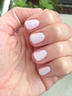 OPI no-chip Don't Burst My Bubble - new favorite color! White Nails Natural Short, Opi No Chip Colors, Opi Dont Burst My Bubble, Neutral Gel Nail Colors, Chip Nails, Toe Colors, Opi Nail Polish Colors, Old Nail Polish, My Bubble