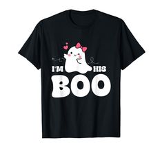 PRICES MAY VARY. I'm His Boo Ghost Halloween Matching Couple Women Girlfriend Shirt is designed for women, girlfriends, and wives who want to show love for their partner. Featuring a cute ghost design, it's perfect for couples who want to coordinate their outfits This design makes a cute present for family members and friends, grandma, mom, wife, aunt, girlfriend. Wear it to Halloween parties, costume parties, or family gatherings. Click on our brand to find the matching "I'm Her Boo" shirt for Girlfriend Shirt, Halloween Matching, Girlfriend Shirts, Boo Shirts, Cute Presents, Costume Parties, Boo Ghost, Ghost Design, Matching Couple