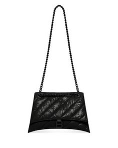 Balenciaga Crush Medium Quilted Chain Bag Designer Black Bag With Chain, Quilted Handbags, Chain Bag, Chain Bags, Balenciaga, Bags Handbags, Pick Up, In Store, Buy Online