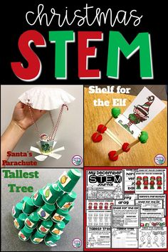 Christmas Tree Stem, December Stem, Holiday Stem Activities, Christmas Stem Challenge, Stem Christmas, Christmas Science Experiments, Holiday Stem