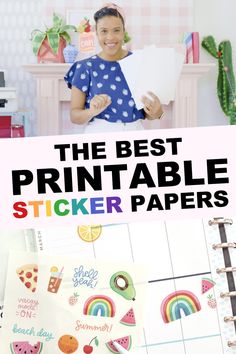 the best printable sticker papers for kids