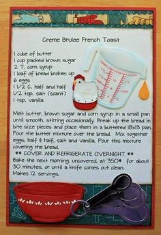 a recipe for creme brulee french toast