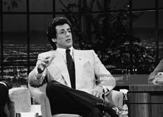 the late show host and actor john stewart during an interview