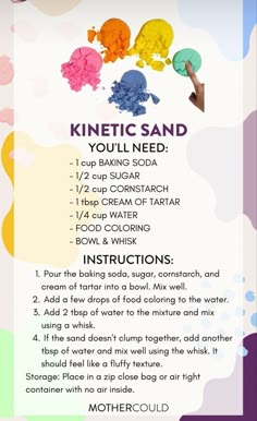 the instructions for how to make an ice cream sundae with rainbows and sprinkles