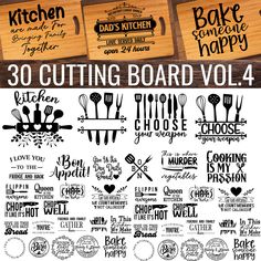 the 30 cutting board vol 4 bundle is available for purchase on etsyle com