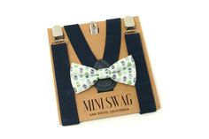 EASTER ORDERS PLACED BY MIDNIGHT ON SUNDAY, MARCH 28TH WILL SHIP ON MONDAY, MARCH 29TH Your little guy will be the talk of the event when he arrives wearing this adorable Easter egg Bow Tie and boys suspenders! This set is perfect for an Easter or church outfit, cake smash outfit, 1st birthday outfit, family photoshoot or other special occasion. The fully adjustable navy suspenders come in multiple sizes and are made with extremely stretchable elastic for a comfortable fit. The silver clasps eas Navy Blue Suspenders, Green Suspenders, Blue Suspenders, Suspenders For Boys, Santa Pictures, Leather Suspenders, Kids Bow Ties, Cake Smash Outfit, 1st Birthday Outfits