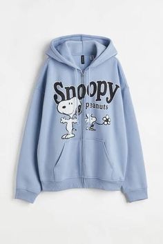 Blue Snoopy, Oversized Hooded Jacket, Oversized Sweatshirt, Woodstock, Look Cool, Fashion Company, New Outfits