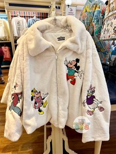 Disney Jacket, Disneyland Outfits, Fluffy Jacket, Disney Vintage, Vintage Mickey, Disney Merchandise, Disneyland Resort, Looks Chic