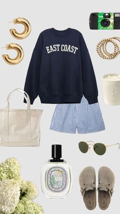 #outfitinspo #outfit #outfits #preppy #nantucket #eastcoast #capecod #summer #fyp Coastal Camping Outfits, New England Inspired Outfits, England Vacation Outfits, Cap Cod Outfits, East Coast Preppy Outfits, Coastal Vacation Outfits, Nantucket Fall Outfit, Coastal Preppy Outfits, Nantucket Aesthetic Clothes