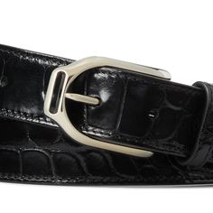 Part of the Ralph Lauren Welington collection this belt is expertly crafted in Italy from genuine alligator. A modern reflection of Ralph Lauren’s equestrian heritage it’s finished with a signature stirrup buckle in a polished palladium finish. Alligator Belt, Stirrups, Alligator, Equestrian, Classic Style, In Italy, Mens Accessories, Ralph Lauren, Buckle