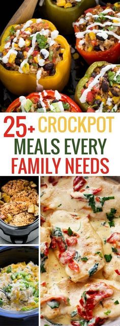 the 25 crockpot meals every family needs are delicious and easy to make in minutes