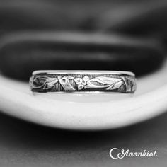 Elegant Silver Calla Lily Wedding Ring | Moonkist Designs Floral Wedding Band, Lily Ring, Floral Wedding Bands, Calla Lily Wedding, Beautiful Wedding Bands, Lily Wedding, Art Deco Wedding Band, Sterling Silver Wedding Band, Sterling Silver Wedding Rings