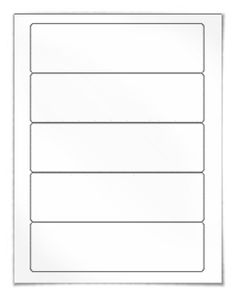 a blank white card with four horizontal lines on the front and one vertical line on the back