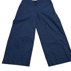 Nwt Talbots Blue Heritage Straight Leg Cropped Pants Size 4 Waist 31 Inseam 23 Rise 9.5 New With Tags Ships Next Business Day Office Welcome Bundle And Save S1806 Jumpsuit Trousers, Cropped Pants, Pant Jumpsuit, Straight Leg, Pants For Women, Size 4, Trousers, Ships, Tags