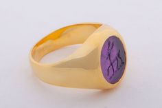 Amethyst Stag Signet Ring – Family Crest 18 k Gold Plated Sterling Silver 925 Stag Ring, Mens Rings For Sale, Silver Engraved Bracelet, Boho Jewels, Silver Diamond Jewelry, Silver Necklaces Women, Mens Silver Necklace, Animal Rings, Couple Jewelry