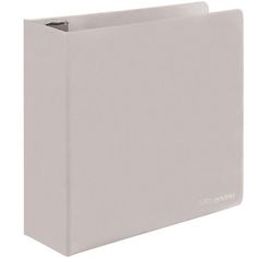 a white binder on a white background