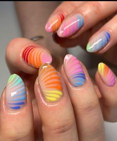 Summer Nails 2023, Bright Nail Designs, Nail Decor, Colorful Nail, Cute Spring Nails, Nails Colors, Bright Nails, Spring Nail Art