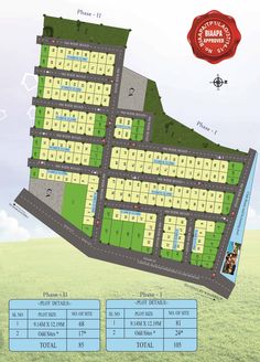 the site plan for an upcoming residential development