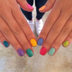 Nail For Spring, Light Nail, Nails Arts, Matte Nail, Nails Matte, Colorful Nail Art, Colorful Nails, Colorful Nail Designs, Matte Nails