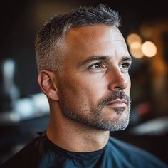 Men Haircut 40s, Men Over 40 Hairstyles Short Haircuts, Beard With Short Hair, Men’s Short Hairstyles Receding Hairline, Mens Hairstyles Thinning Hair, Messy Crew Cut Men, Men 2024 Haircut, Men’s Hairstyles Over 40, 40 Year Old Mens Hairstyles