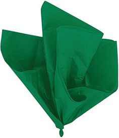 two green napkins sitting on top of each other