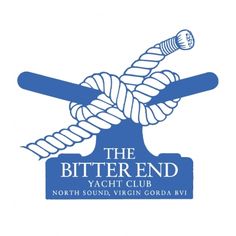 the logo for bitter end yacht club, north sound, virgin gorda, british virgin islands