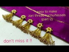 three gold tassels with the words don't miss it