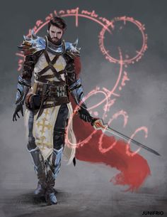 Rune Knight Fighter, Spellsword Character Art, Rune Mage, Mage Character Art, Knight Character Art, Arcane Knight, Wizard Knight, Mystic Warrior, Human Paladin