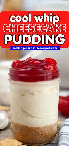 This Cool Whip and Cheesecake Pudding is a quick and easy no-bake dessert recipe with a buttery graham cracker crust and delicious cheesecake filling. It makes a great summertime dessert or an easy 4th of July dessert! Cheesecake Pudding With Cool Whip, Cool Whip Cheesecake No Bake, Jello No Bake Cheesecake Recipes, No Bake Cheesecake With Cool Whip, Jello No Bake Cheesecake, Cool Whip And Pudding, Day Party Food Ideas, Jello Pudding Recipes, Sunshine Salad