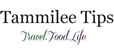 the words tammlee tips travel food life written in black ink on a white background