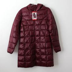 Aventure Womens Lightweight Down Jacket Maroonish Size M Nwt 4a Shoulder To Shoulder Approx. (Flat) 15.5in Pit To Pit Approx. (Flat) 20.5 In Shoulder To Hem Approx. 34in Please Let Us Know If You Have Any Questions. Thank You ~Hablamos Espaol ~Falamos Portugus Red Puffer Jacket For Fall Outdoor Activities, Red Puffer Jacket For Outdoor Fall Use, Casual Burgundy Winter Outerwear, Burgundy Hooded Outerwear For Winter, Hooded Burgundy Outerwear For Winter, Red Winter Hiking Outerwear, Red Nylon Outerwear For Cold Weather, Red Weatherproof Long Sleeve Outerwear, Red Weatherproof Outerwear For Fall