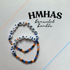 The perfect bracelets to wear to celebrate Billie's new album release 'Hit Me Hard and Soft'. All bracelets are handmade to order.  Please message me with any specific size measurements, standard bracelet size is approximately 7inches. Billie Eilish Inspired Bracelet, Hit Me Hard And Soft Bracelet, Billie Eilish Bracelet, Billie Concert, Pony Bead Bracelets, Preppy Bracelets, Beaded Jewelry Designs, Funky Jewelry, Bracelet Ideas