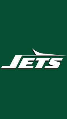 the jets logo on a green background