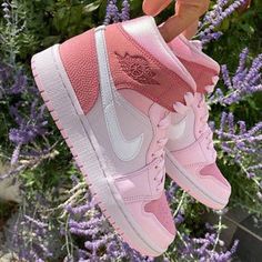 Custom Air Jordan 1 Digital Pink – oicustom Casual Pink Sneakers For Gift, Jordan 1 Digital Pink, Custom Air Jordan 1, Sandals Design, Nike Fashion Shoes, Preppy Shoes, Pretty Shoes Sneakers, Jordan Shoes Girls, Jordan Shoes Retro