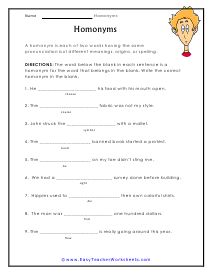 homoomins worksheet with an image of a man's head on it