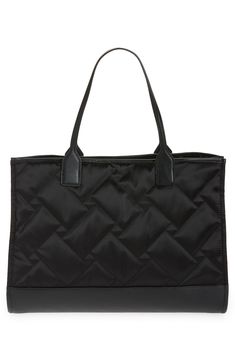 This quilted shopper that's made from recycled plastic bottles is sure to become your go-to accessory. Top zip closure Shoulder straps Interior zip and wall pockets Logo-jacquard lining Polyester/REPREVE® recycled polyester REPREVE recycled polyester is made from 100% post-consumer recycled plastic bottles Imported Black Quilted Nylon Shoulder Bag, Quilted Black Nylon Shoulder Bag, Modern Black Quilted Shoulder Bag, Black Quilted Shoulder Bag For Shopping, Black Quilted Shopping Bag, Gift Kit, Diy Kits Gift, Wall Pockets, Kurt Geiger